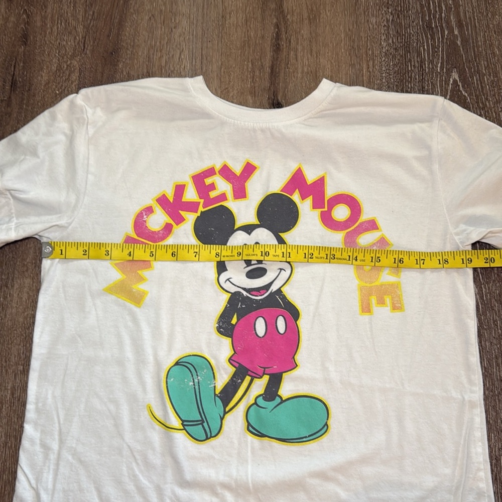 Disney Womens Mickey Mouse White Short Sleeve T Shirt Size Large - Picture 4 of 6